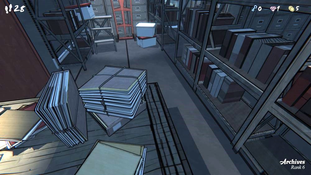 A collapsible folder on a desk.